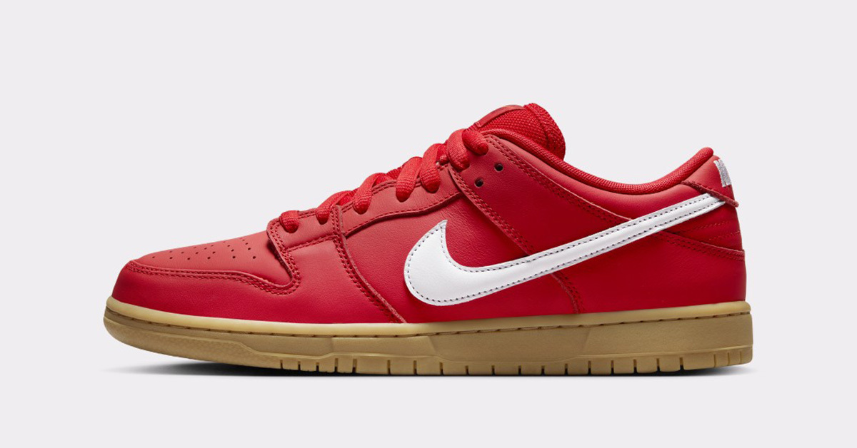 Der Nike SB Dunk Low „University Red“ ist ein leuchtendes Highlight der Orange Label Serie